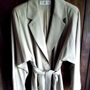 Calvin Klein; Classic Women's Gabardine Trench, Sz.M